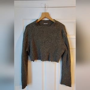 Cropped turtleneck